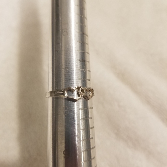 Double heart ring 6 1/2 - Picture 6 of 6